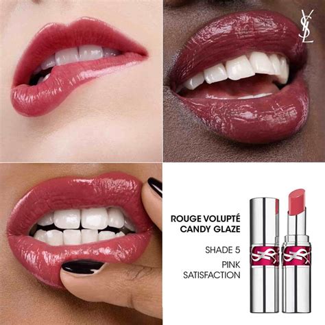 ysl gloss volupte 01|ysl candy glaze 05.